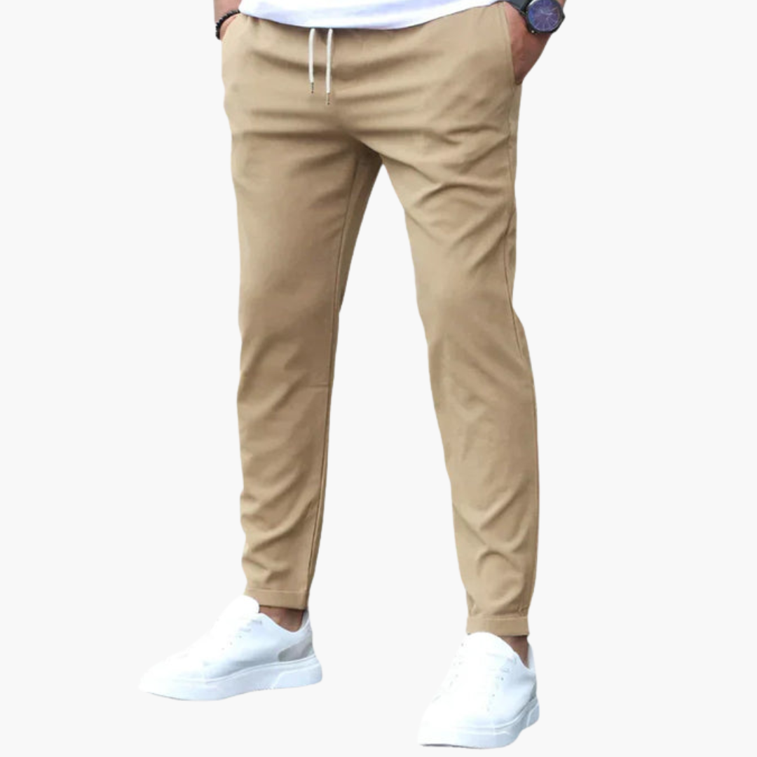 Heren Broek | Tapered | Trekkoord | Herfst