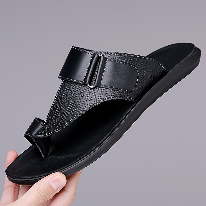 Heren Slippers | Verstelbare Band | Lichtgewicht & Antislip | PU Materiaal