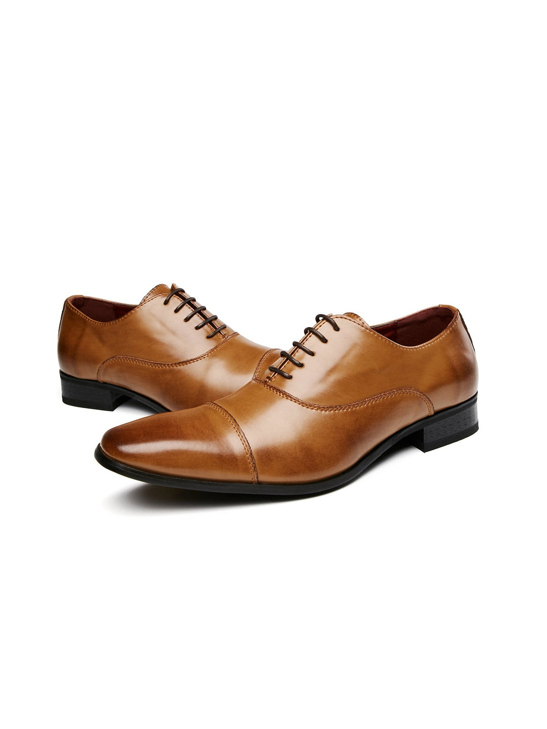 Heren Veterschoenen | Echt Leer | Gepolijste Afwerking & Klassiek Design | Formeel & Comfortabel