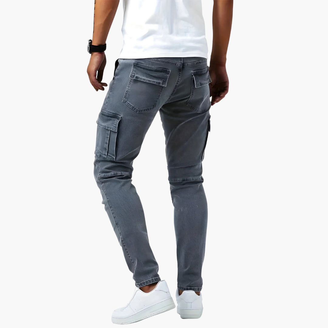 Heren Broek | Slimfit | Cargo Zakken | Herfst