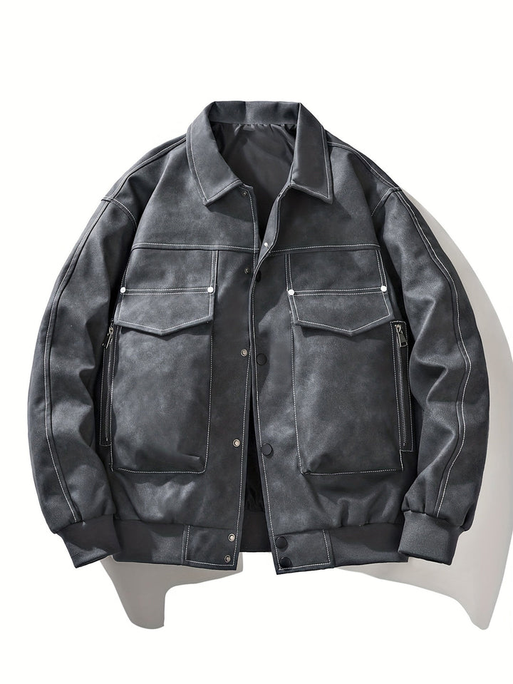 Heren Jas | Vintage | Met Drukknoopsluiting | Lente