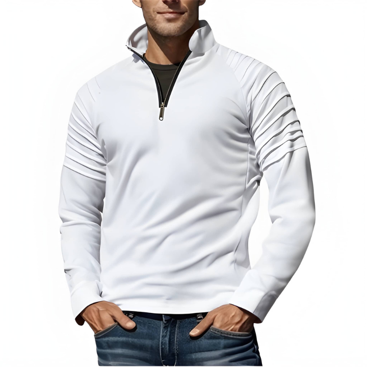 Truien Heren | Half Zip Trui | Geribbeld Design met Zipper