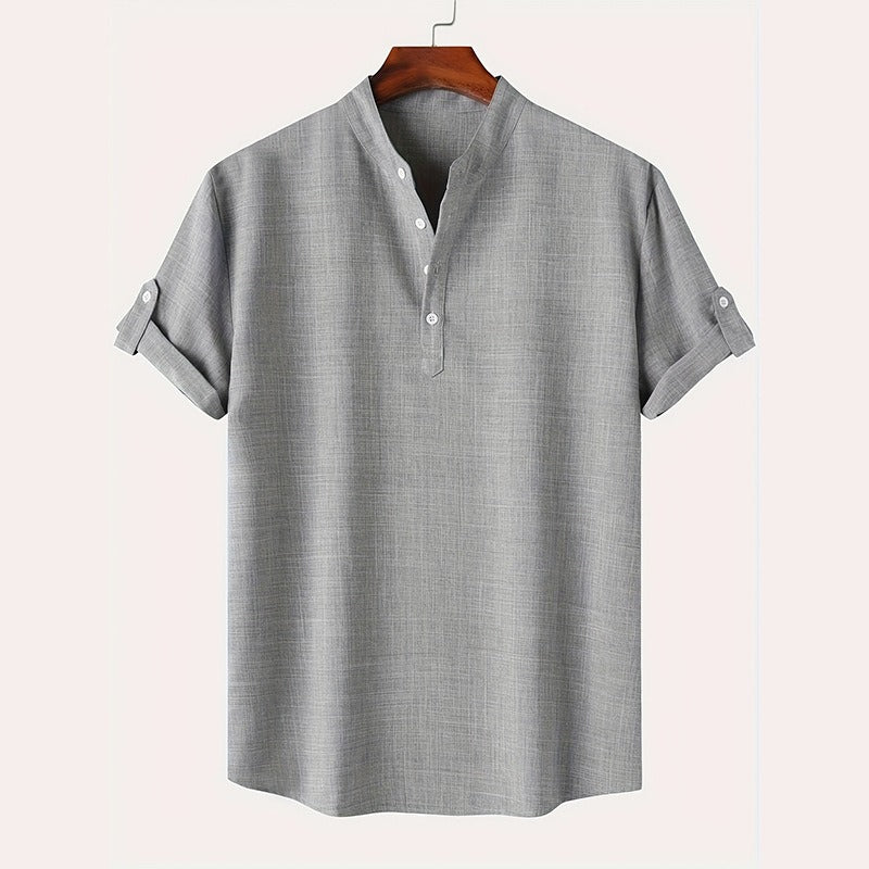 Heren Henley-Shirt | Lichtgewicht & Ademend | Casual Zomerstijl