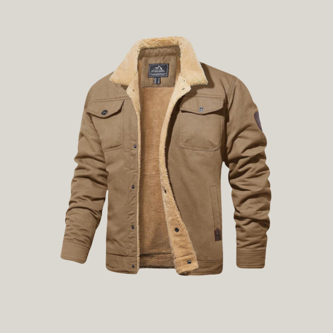 Teddy-fleece gevoerde herenjas voor ultieme warmte en stijlvol comfort | Mason