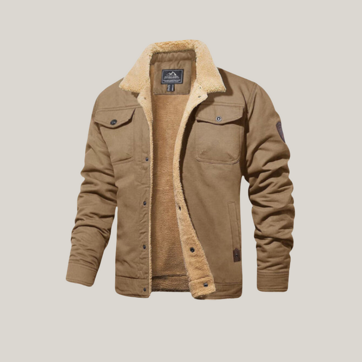 Teddy-fleece gevoerde herenjas voor ultieme warmte en stijlvol comfort | Mason