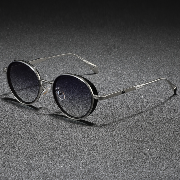 Heren Zonnebril | Ronde Vorm | 100% UV-Bescherming | Tijdloos Design