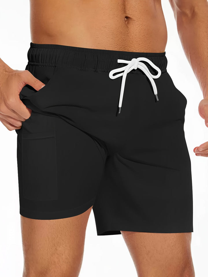 Heren Boardshorts | Effen Kleur & Casual | Met Trekkoord en Zakken