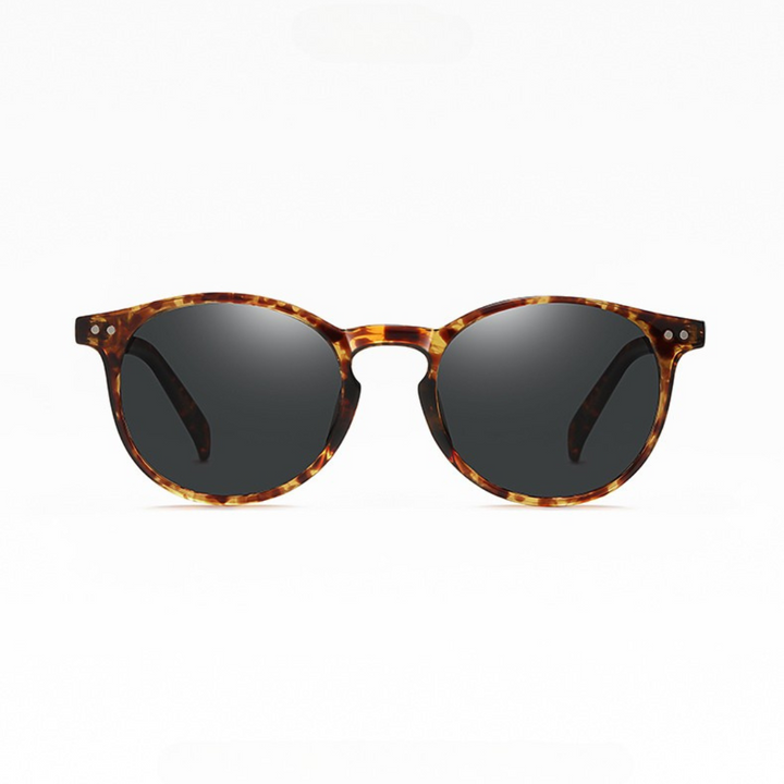 Heren Zonnebril | Retro Rond Model | Gepolariseerd & UV400 | Kleine Vintage Look