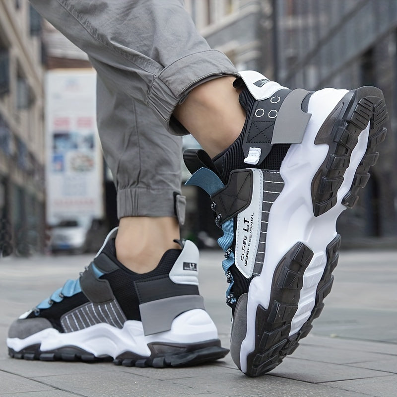 Heren Hardloopschoenen | Chunky Sneakers | Schokabsorberend & Ademend | Vetersluiting