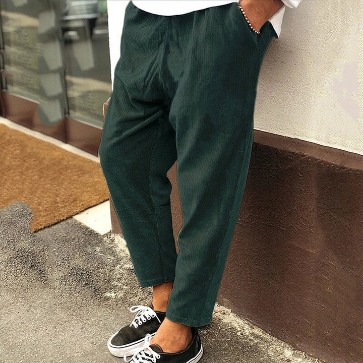 Heren Broek | Straight | Trekkoord | Zomer