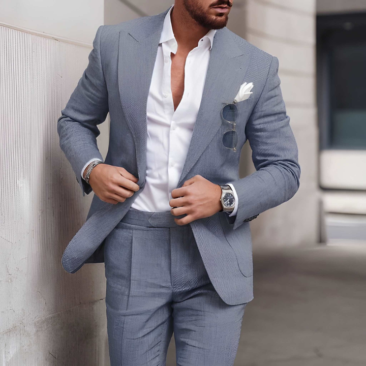 Heren Pak | Modieuze 2-Delige Set & Slim Fit | Elegant Kleding