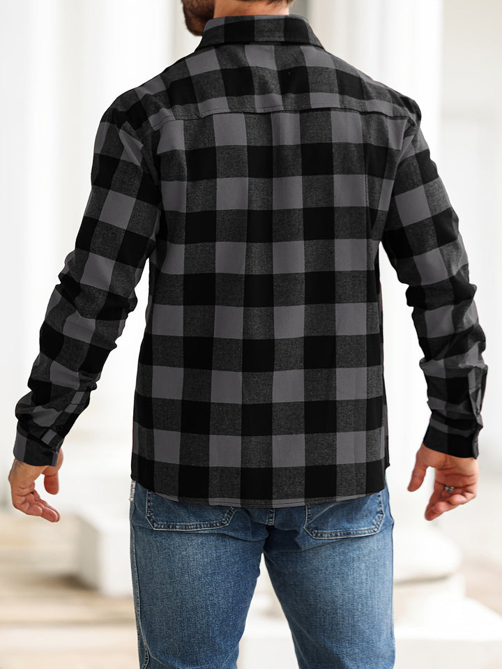 Heren Overhemd | Lange Mouw | Losse Pasvorm | Casual Kleding