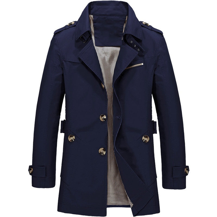 Winterjas Heren | Klassieke Trench Style | Stijlvolle Lange Jas