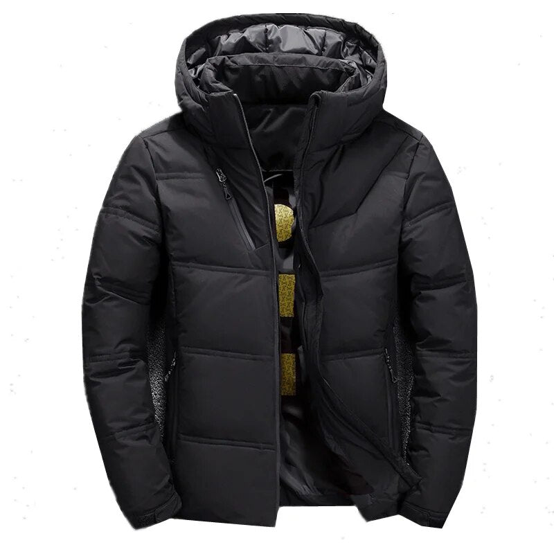 Winterjas Heren | Dikke capuchon Ski Jas | Warm & Casual