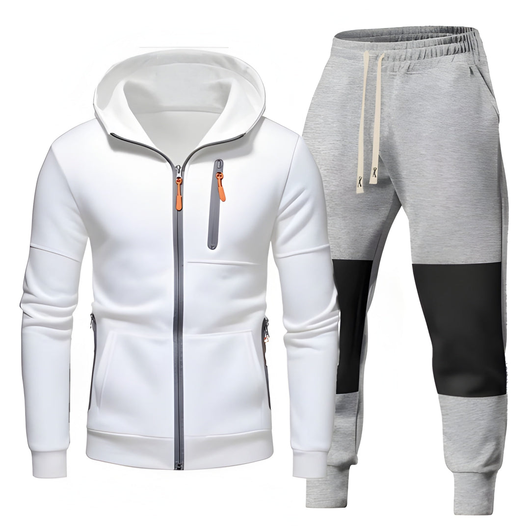 Heren Trainingspak | Sportieve Hoodie & Joggingbroek | Functionele Ritszakken | Kleding