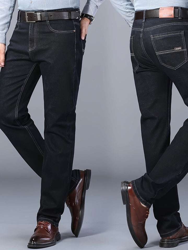 Heren Jeans | Barrel Fit | Klassieke denim | Casual and Komfortabel | Effen kleur