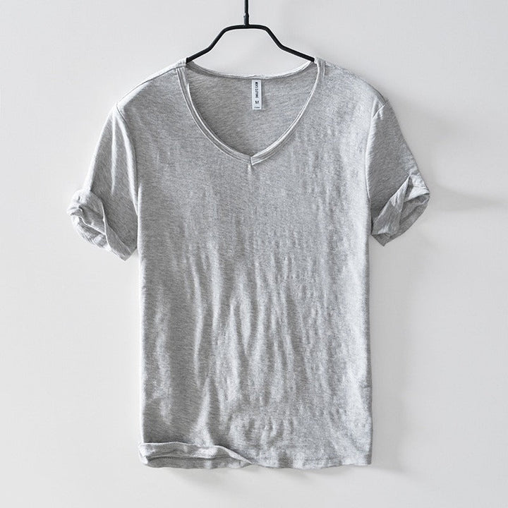 Heren T-shirt | Diepe V-Hals | Ademend & Lichtgewicht | Katoenmix
