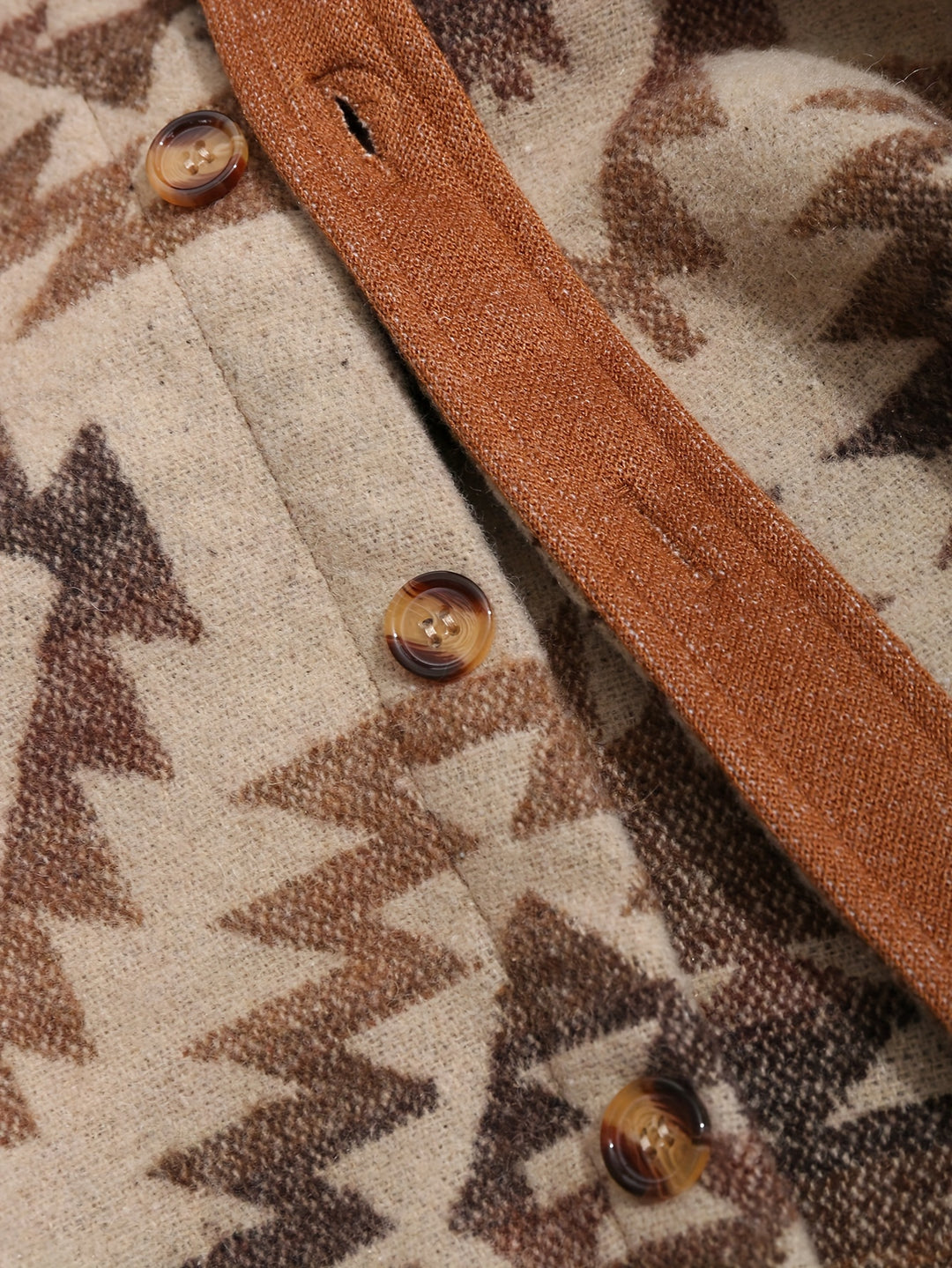 Heren Jas | Aztec Print | Casual & Klassiek | Polyester | Borstzakken