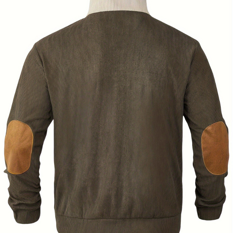 Truien Heren | Geribde Retro Look | Kraag Met Knopen | Warme Wintertrui