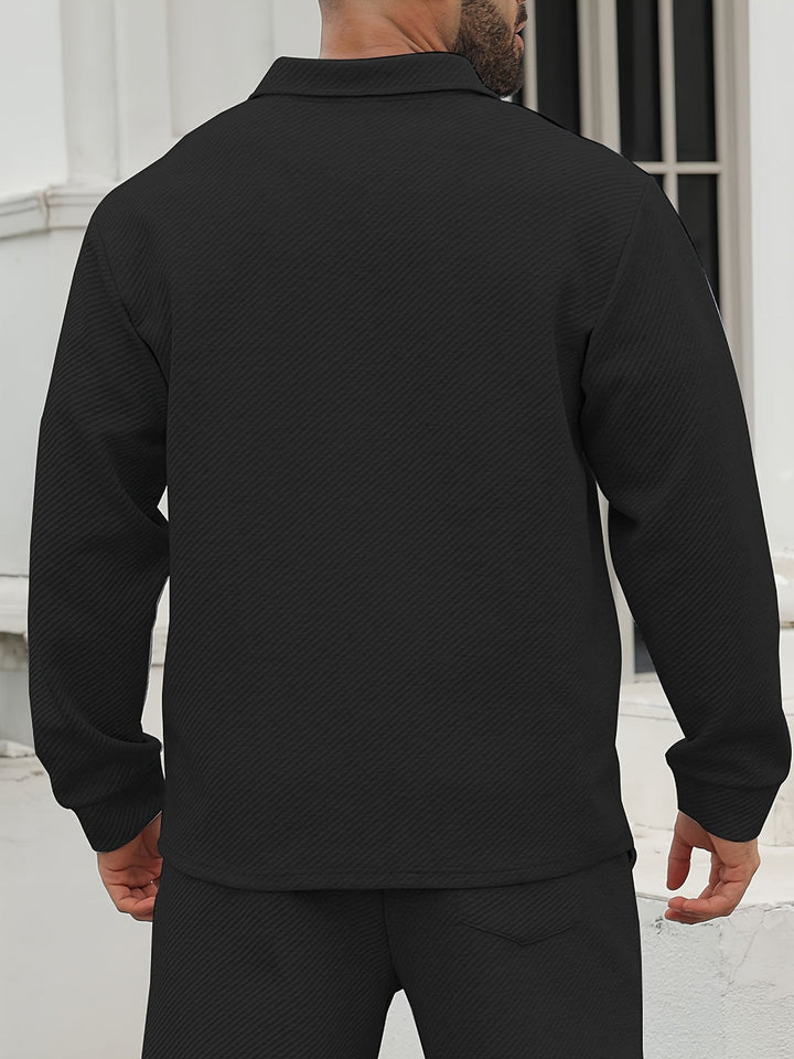 Heren Vrijetijdsjas | Casual & Modieus | Licht Elastisch & Geweven | Effen Kleur