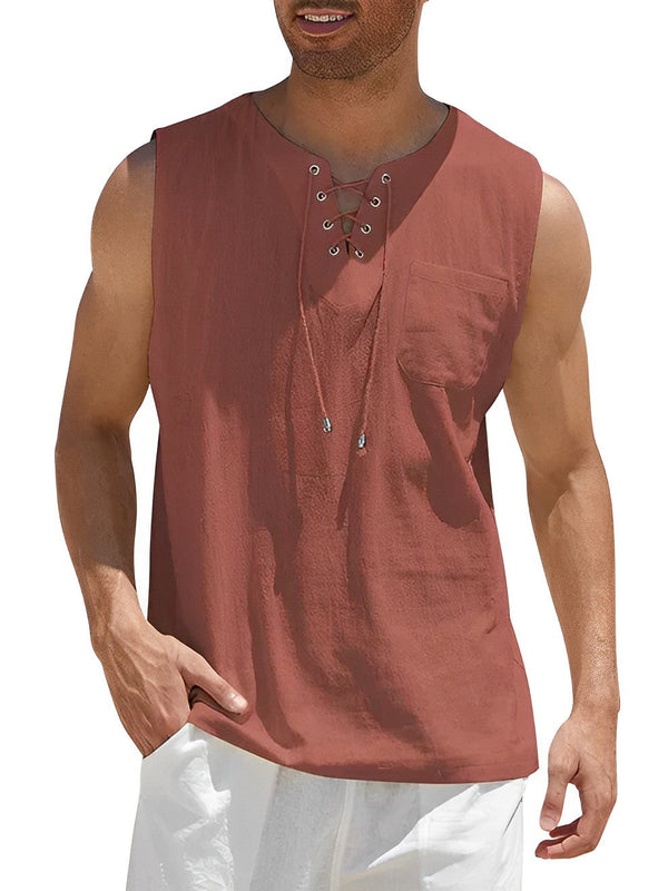 Heren Tanktop | Straight | Vetersluiting | Zomer