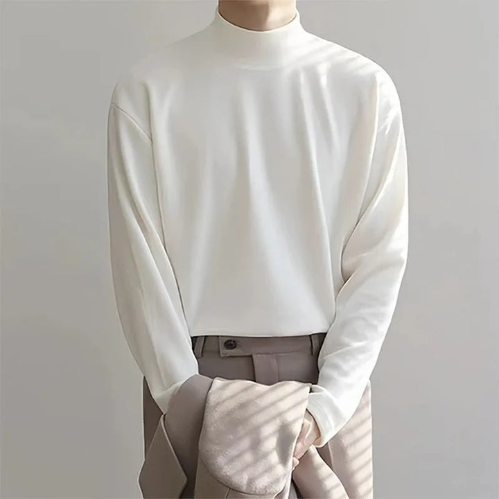 Elegante en knusse coltrui voor heren met zacht fleece en strak ontwerp | Oscar