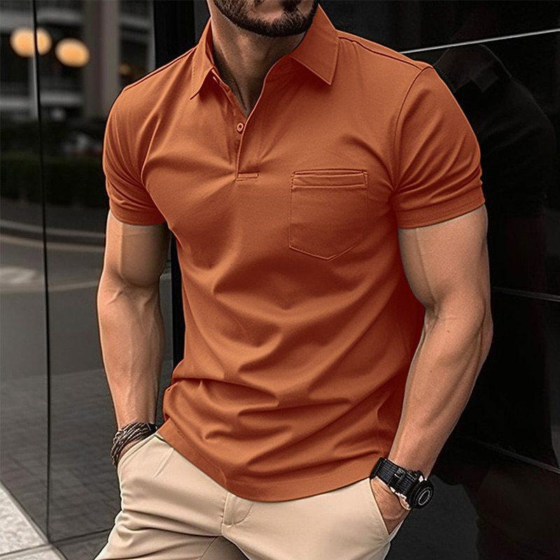 Heren Polo T-Shirt | Slim Fit Sportief Model | Zijdezacht & Ademend | Katoen & Polyester