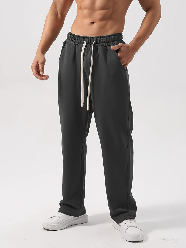 Heren Sweatpants | Trekkoord & Zakken | Ademend Polyester voor Joggen & Buiten