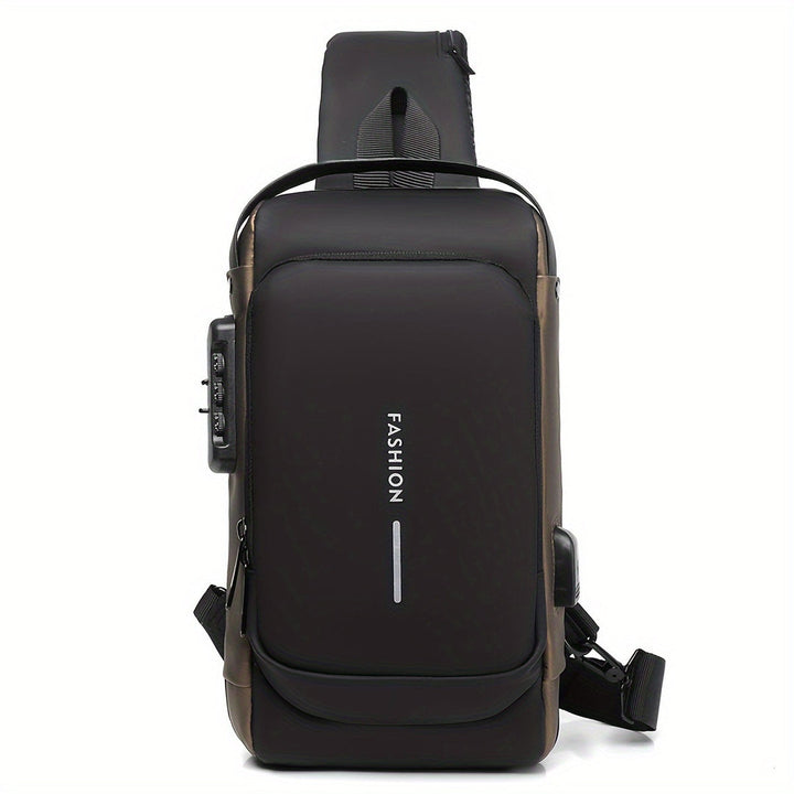Heren Crossbodytas | Anti-Diefstal & USB Oplaadpoort | Motor & Vrijetijdssport | Duurzame Oxford Stof