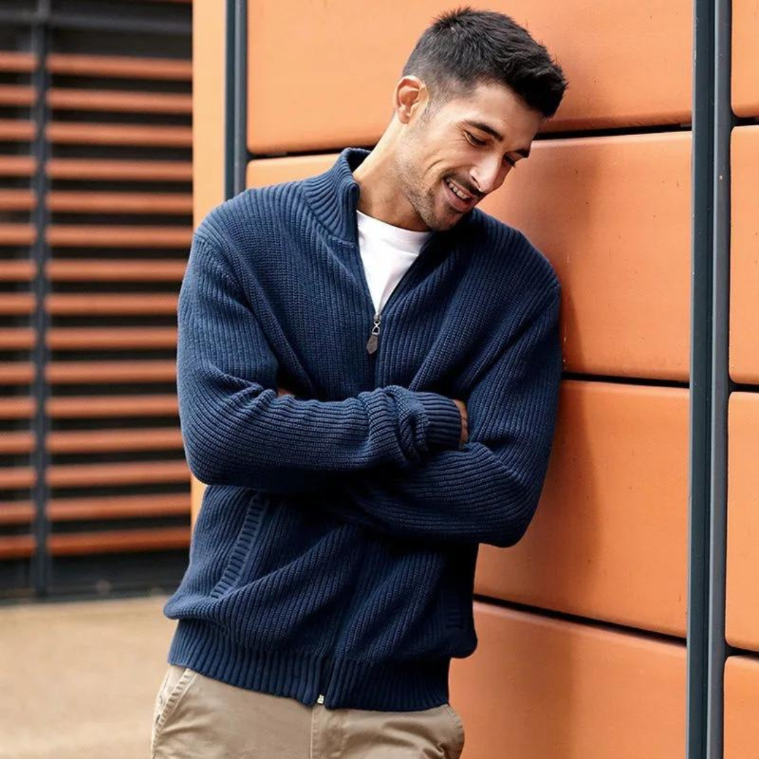 Casual Zip trui voor heren voor moeiteloos comfort en veelzijdige stijl | Jace