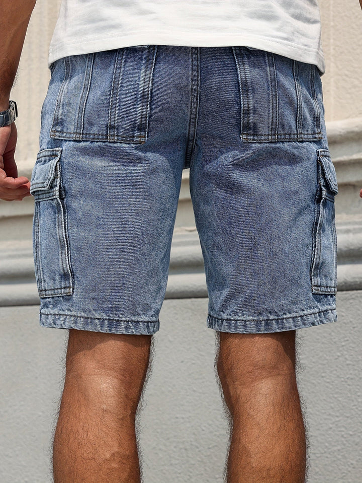 Heren Denim Shorts | Meerdere Zakken | Stijlvol & Casual | Zomer Werkkleding Blauw