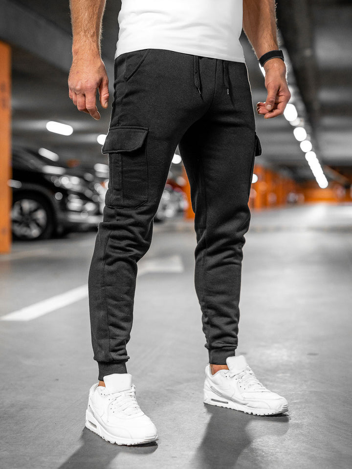 Heren Sportbroek | Stretchy Stof & Ritssluiting | Casual Pasvorm voor Sportieve Stijl