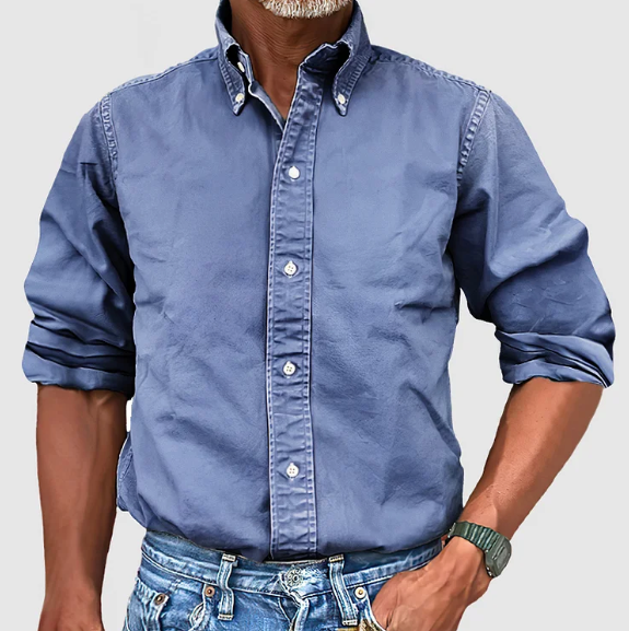 Heren Shirt | Straight | Lange Mouw | Zomer