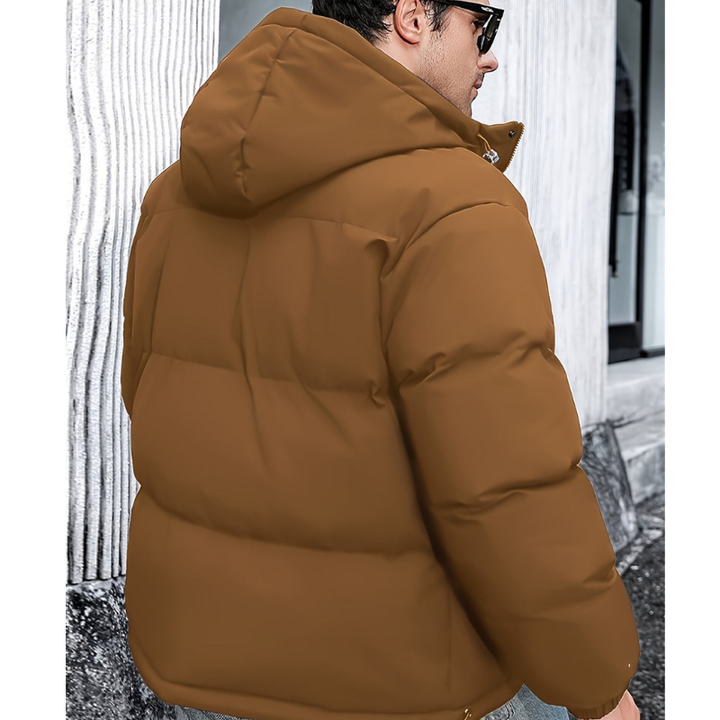 Winterjas Heren | Lichte Puffer Look & Streetstyle Design | Tussenjas Heren met Capuchon