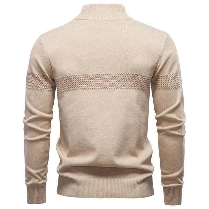 Heren Trui | Slimfit | Halve Rits | Modern
