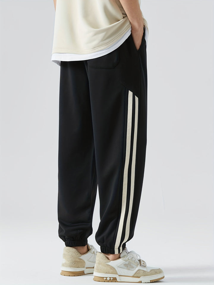 Heren Joggingbroek | Gestreept Ontwerp | Comfort Fit | Zijzakken