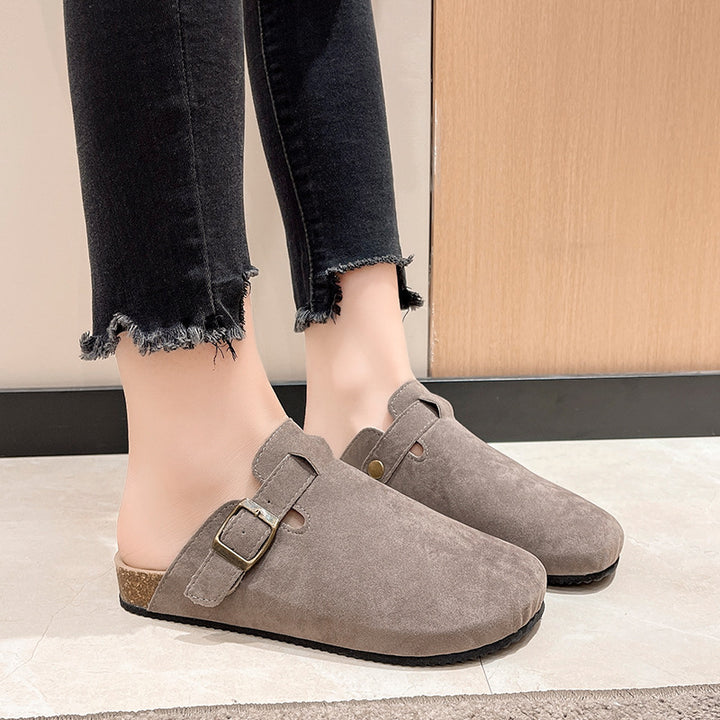 Heren Instapper | Suède Look | Gespsluiting & Comfort Fit | Indoor & Outdoor