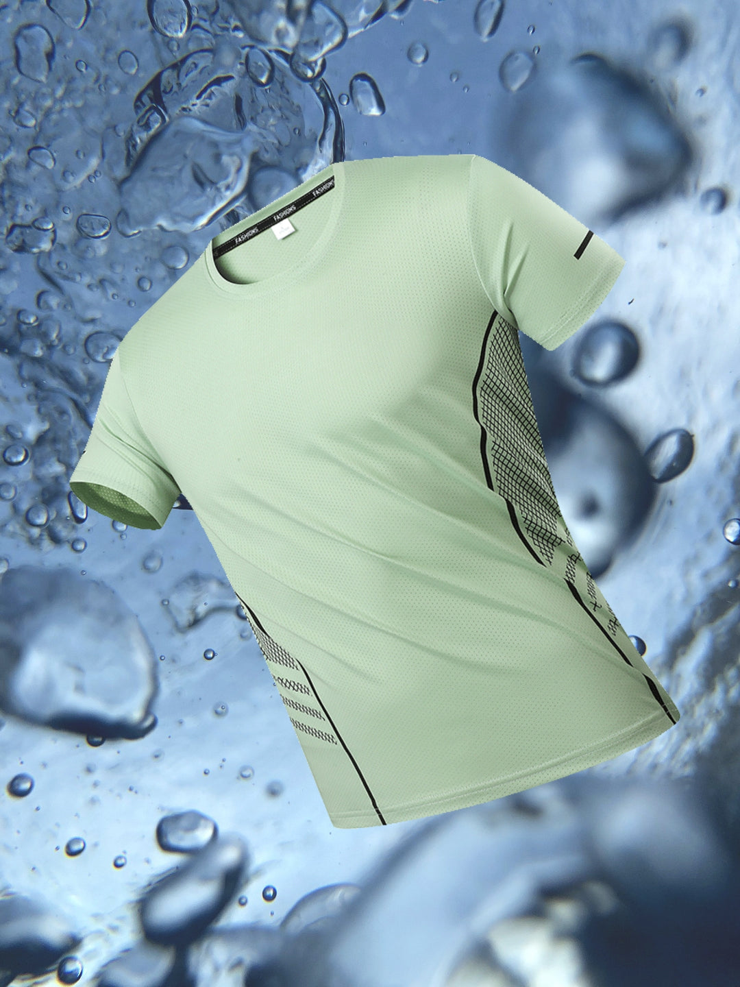 Heren T-shirt | Quick-Dry & Ademend | Gestreept Patroon & Comfort Fit | Sport & Casual