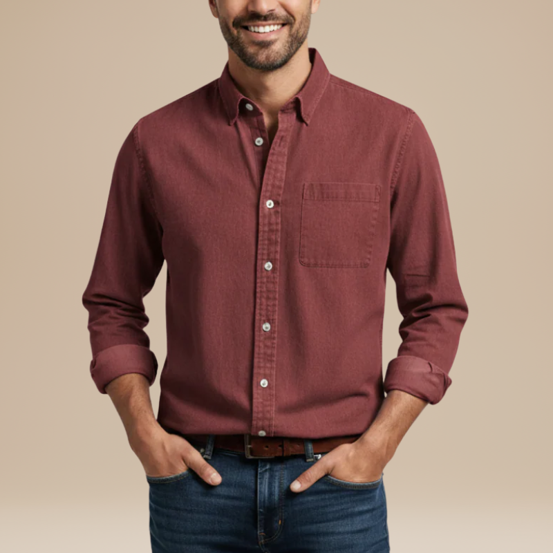 Overhemd Heren | Casual & Elegant | Met Borstzak