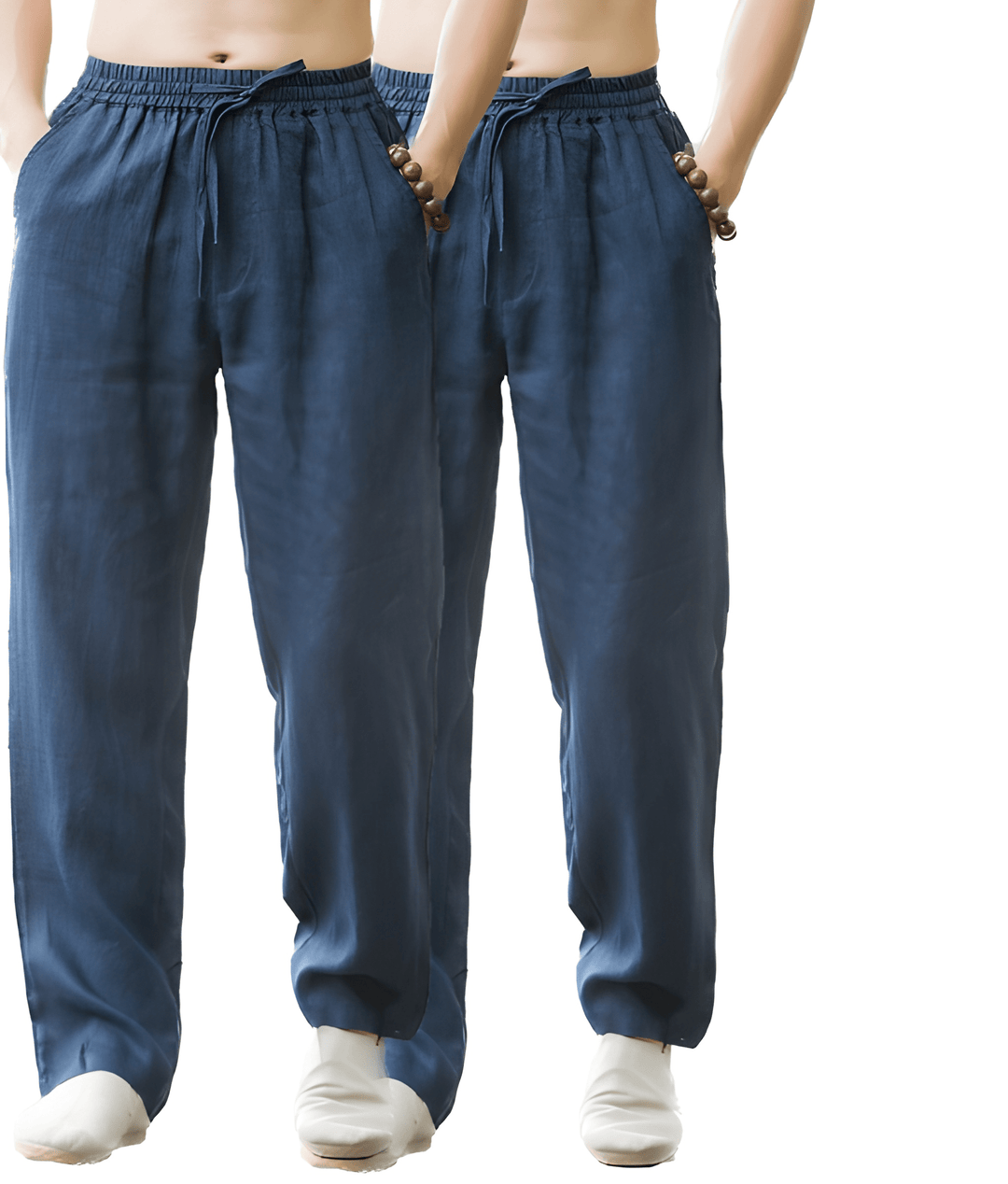 Heren Broek | Straight | Met Trekkoord | Zomer | 2-Pack