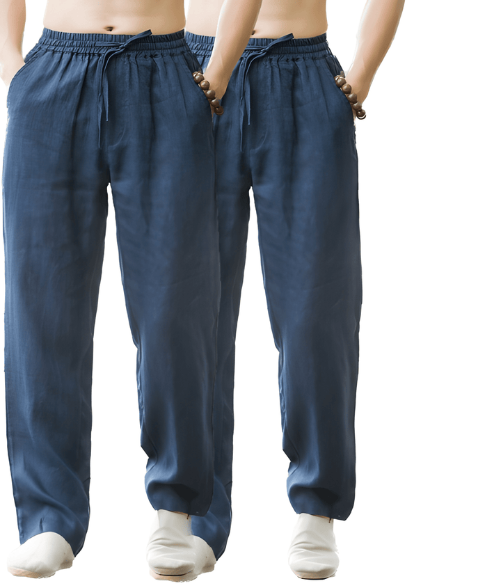Heren Broek | Straight | Met Trekkoord | Zomer | 2-Pack