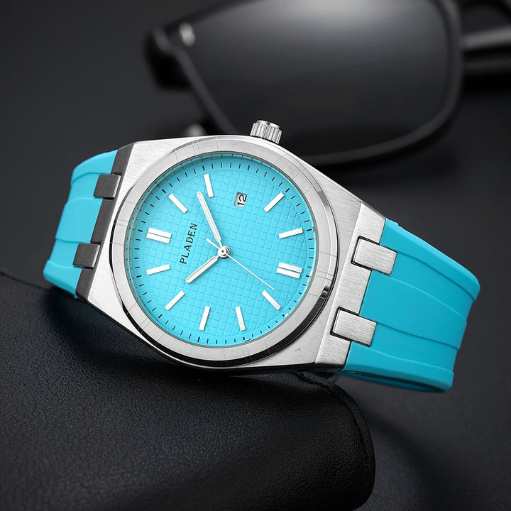 Heren Horloge | Minimalistisch | Datumfunctie | Siliconen Band | Zomer
