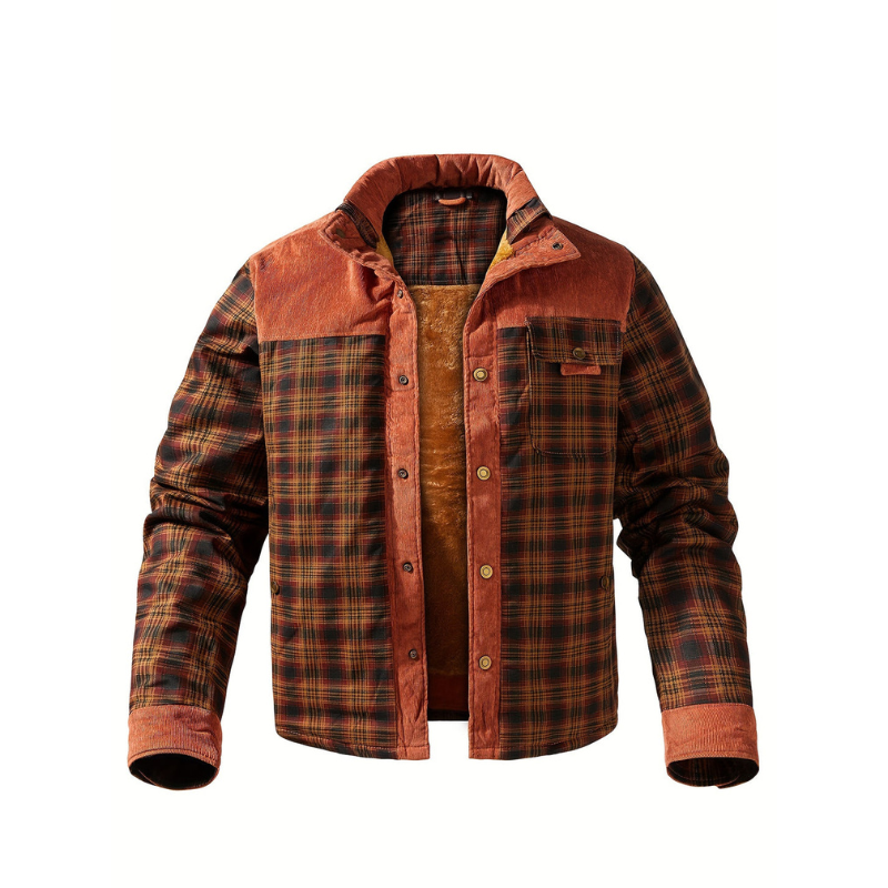 Winterjas Heren | Geruit Design | Warm & Casual Look