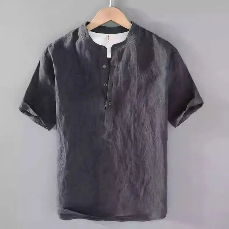 Heren Shirt | Straight | Korte Mouw Met Knoopsluiting | Zomer