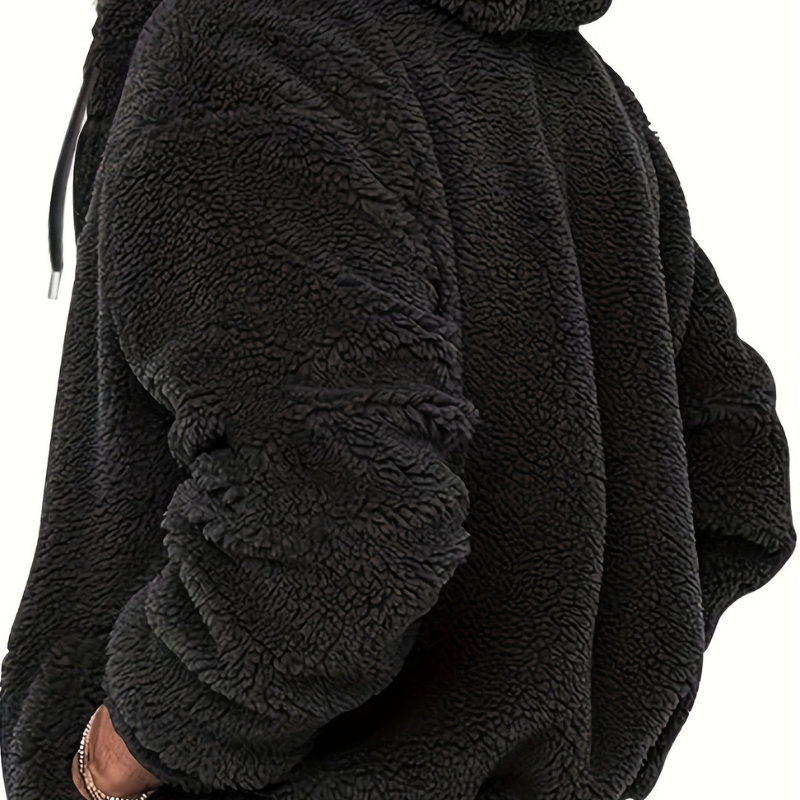 Winterjas Heren | Plush Hoodie Jas | Warm & Stijlvol Design
