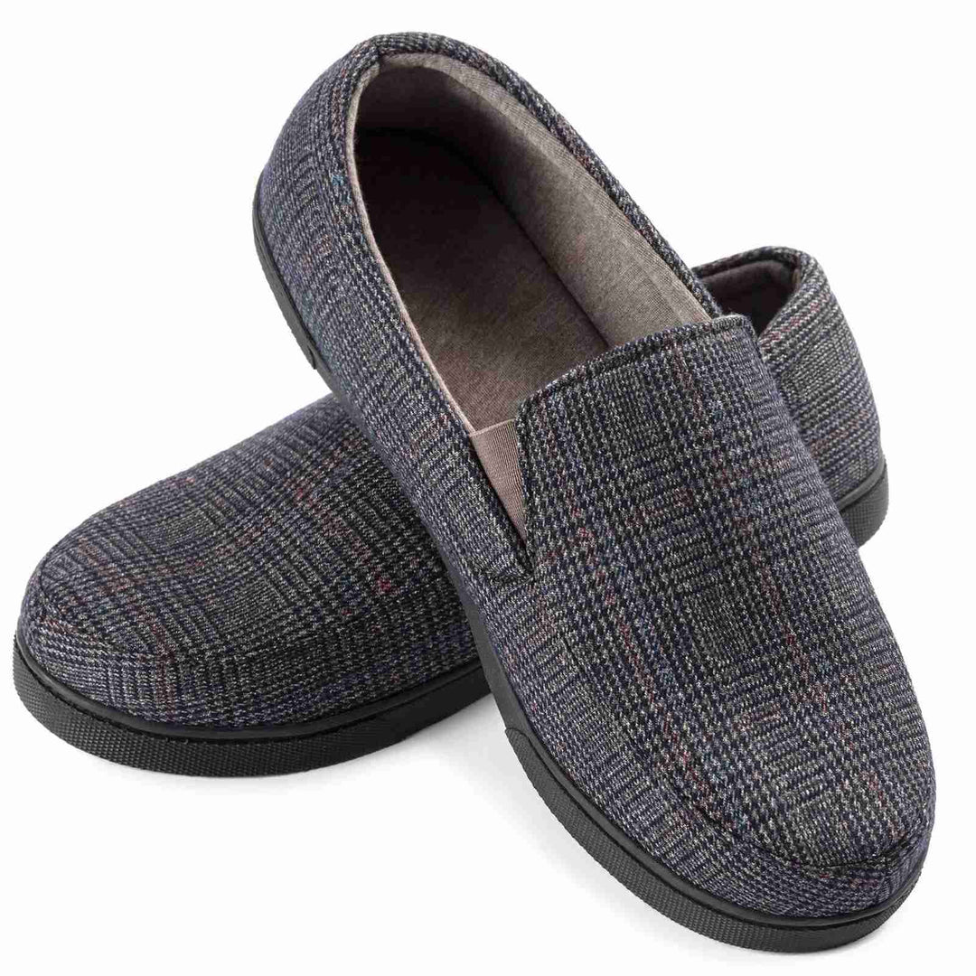 Loafers Heren | Warme Instappers | Geruit Design & Antislip Zool
