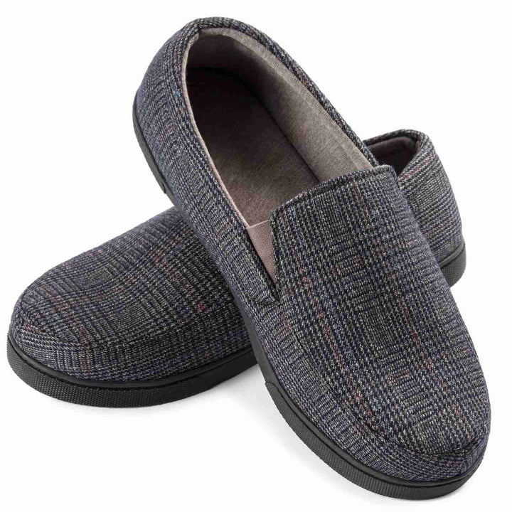 Loafers Heren | Warme Instappers | Geruit Design & Antislip Zool