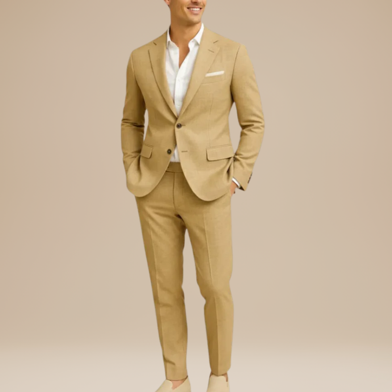 Heren Pak | Lichtgewicht Tweedelig Kostuum | Elegante Kleding