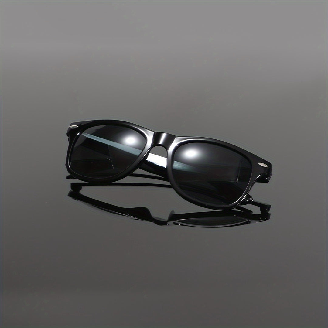 Heren Zonnebril | Vintage Stijl | PC Frame met Anti-Reflectie Coating | Dagelijks Comfort