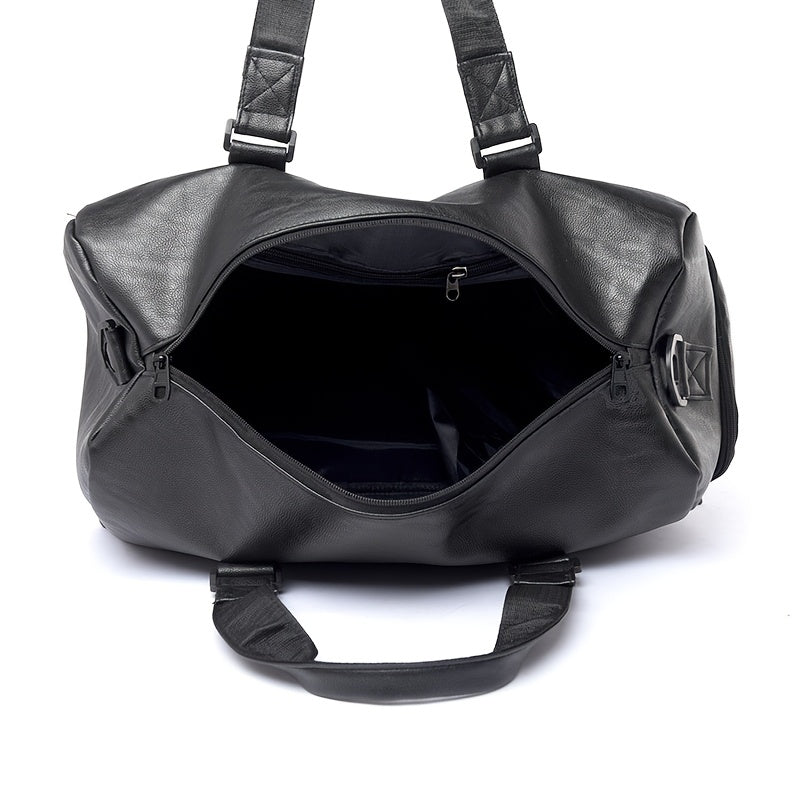 Heren Reistas | Vintage Stijl  | Telescopisch Handvat & Crossbodyband | Zwart